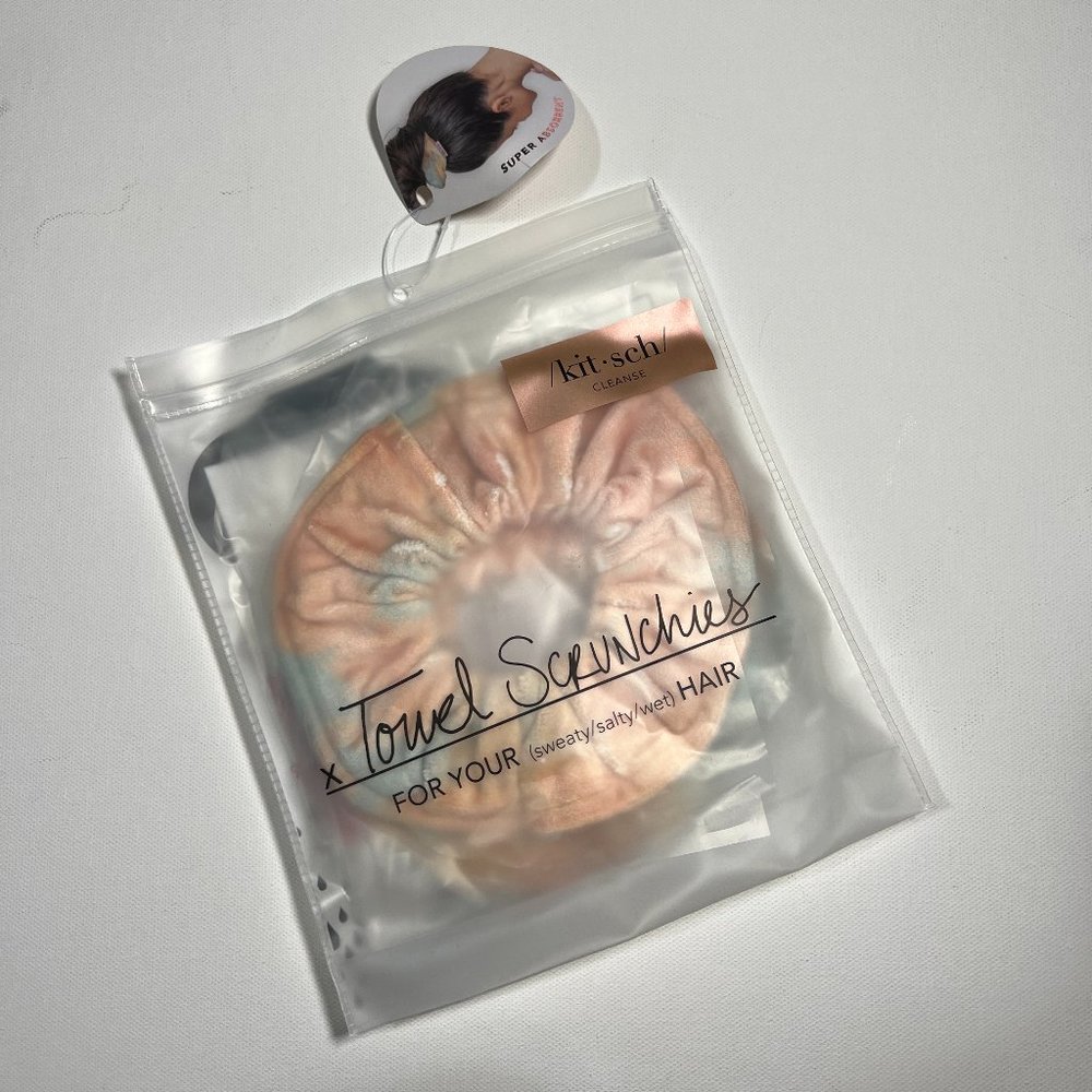 Towel Scrunchie- Sunset Tie Dye set - Picture 2 of 3